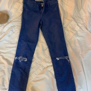 Zara Skinny Ripped Jeans